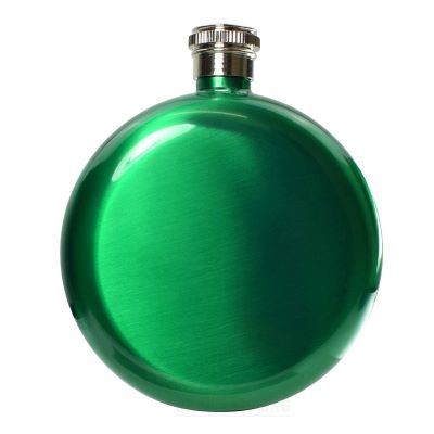 Picture of 5OZ ROUND HIP FLASK in Green