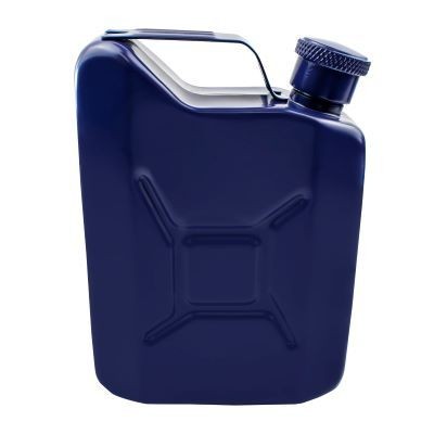 Picture of JERRY CAN HIP FLASK 5OZ in Blue.