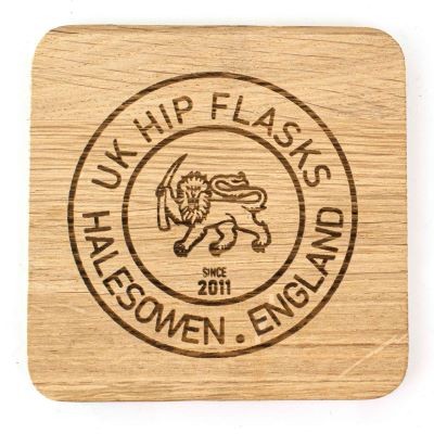 Picture of SQUARE OAK WOOD COASTER.