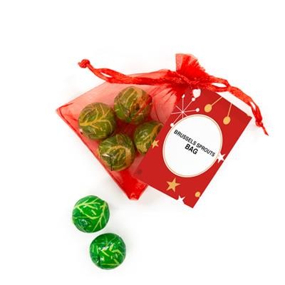 Picture of CHOCOLATE BRUSSEL SPROUTS ORGANZA BAG