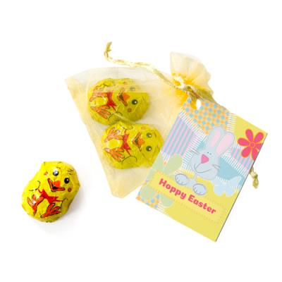 Picture of ORGANZA BAG - CHIRPY CHICKS