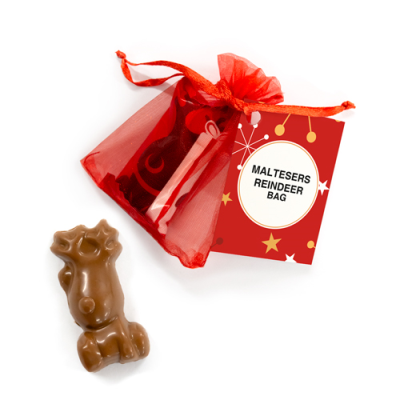 Picture of ORGANZA BAG - MALTESERS REINDEER