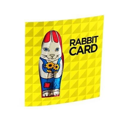 Picture of CHOCOLATE EASTER RABBIT CARD