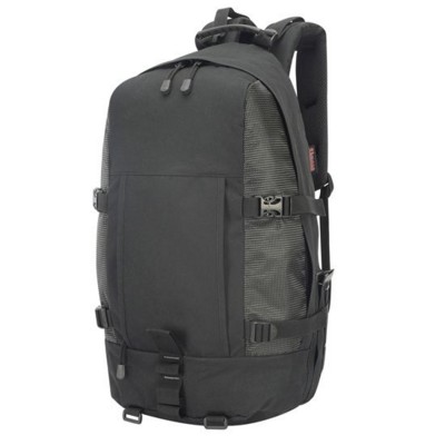 Picture of GRAN PARADISO POLYESTER HIKER BACKPACK RUCKSACK in Black.