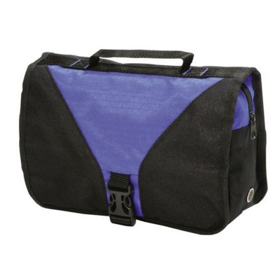 Picture of BRISTOL FOLDING TOILETRY WASH BAG in Blue & Black.