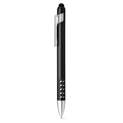 Picture of EASEL BALL PEN with Touch Tip & Mobile Phone Holder in Black