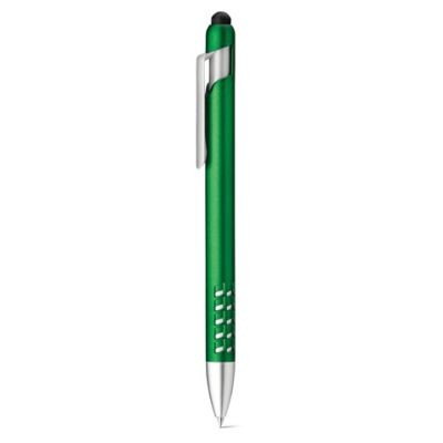 Picture of EASEL BALL PEN with Touch Tip & Mobile Phone Holder in Green