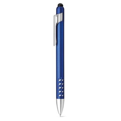 Picture of EASEL BALL PEN with Touch Tip & Mobile Phone Holder in Royal Blue