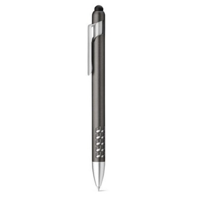 Picture of EASEL BALL PEN with Touch Tip & Mobile Phone Holder in Gun Metal