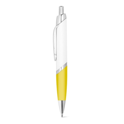 Picture of DIGIT FLAT BALL PEN with Metal Clip in Yellow