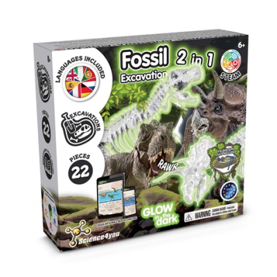 Picture of 2 in 1 Fossil Excavation Kit I.