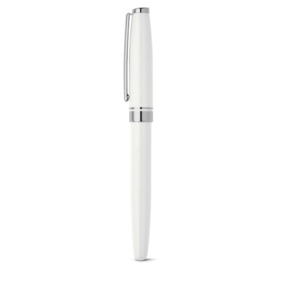 Picture of BERN METAL ROLLERBALL PEN in White