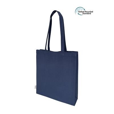 Picture of KOLI 10OZ DYED NAVY 80% RECYCLED COTTON AND 20% RPET BAG with Long Handles