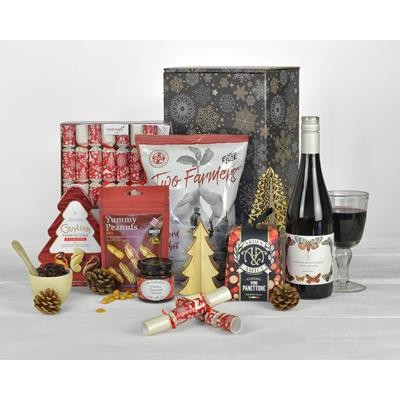 Picture of SUSTAINABLE CHRISTMAS HAMPER with Wine Foc Full Colour Gift Card