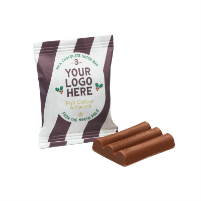 Picture of WINTER COLLECTION - 3 BATON BAR - MILK CHOCOLATE³.