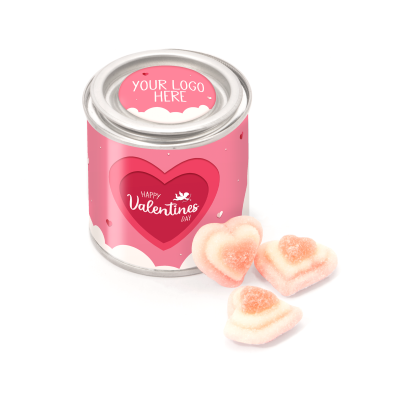 Picture of VALENTINES - SMALL PAINT TIN - TRIPLE HEARTS