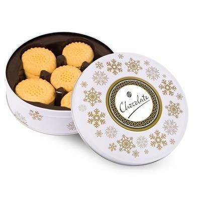 Picture of WINTER COLLECTION SNOWFLAKE SHARE TIN with Shortbread