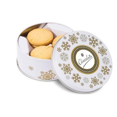 Picture of WINTER COLLECTION SNOWFLAKE TREAT TIN with Shortbread Round