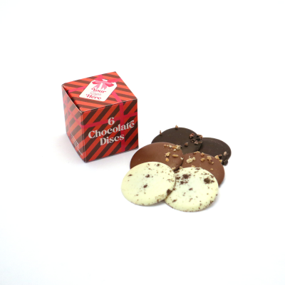 Picture of WINTER COLLECTION - ECO MAXI CUBE - CHOCOLATE DISCS.