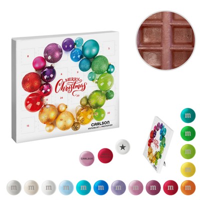 Picture of PAPER MINI-ADVENT CALENDAR with Personalised M&m’s® Chocolate Candies.