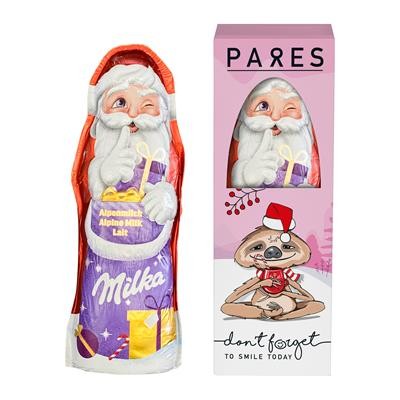 Picture of MILKA FATHER CHRISTMAS SANTA in a Gift Box.