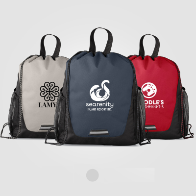 Picture of JOTUN RECYCLED POLYESTER POCKETED DRAWSTRING BAG - 10 L