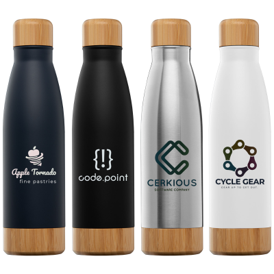 Picture of IBIZA BAMBOO - 650 ML DOUBLE-WALL STAINLESS BOTTLE.