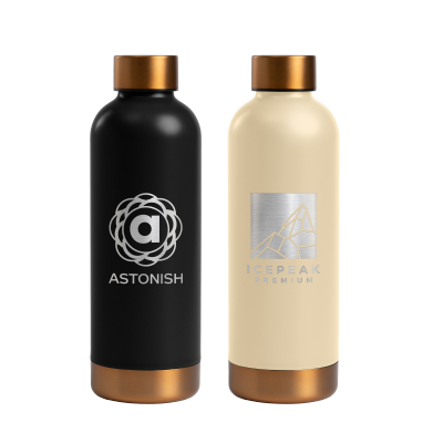 Picture of ASTRID - 530 ML DOUBLE WALL STAINLESS STEEL METAL BOTTLE.