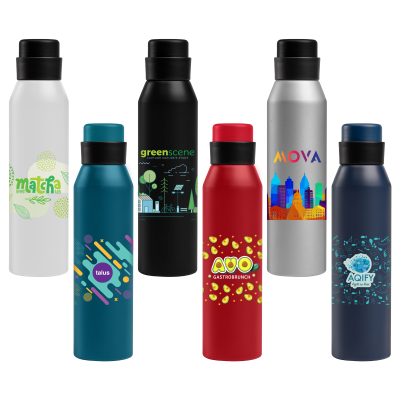 Picture of NORSE - 680 ML RECYCLED ALUMINIUM METAL SPORTS BOTTLE.