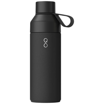 Picture of OCEAN BOTTLE 500 ML VACUUM THERMAL INSULATED WATER BOTTLE in Obsidian Black.