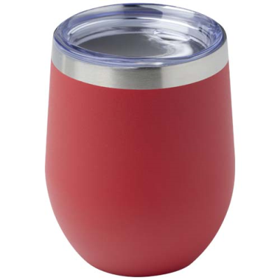 Picture of CORZO 350 ML RECYCLED STAINLESS STEEL METAL COPPER VACUUM THERMAL INSULATED CUP in Red.