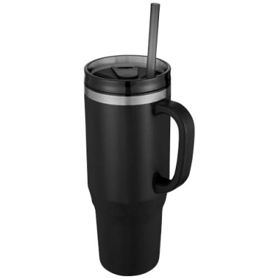 Picture of MELBOURNE 1200 ML RCS CERTIFIED THERMAL INSULATED TUMBLER with Straw in Solid Black