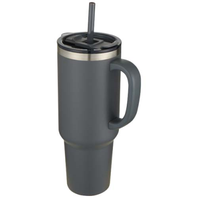 Picture of SYDNEY 1200 ML DOUBLE WALL RCS CERTIFIED COPPER VACUUM THERMAL INSULATED TUMBLER with Straw in Grey