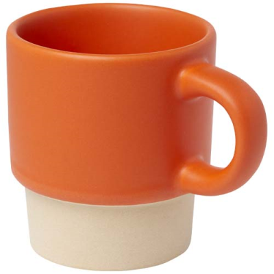 Picture of OLYMPIA 130 ML STACKABLE EXPRESSO CUP with Clay Bottom in Orange