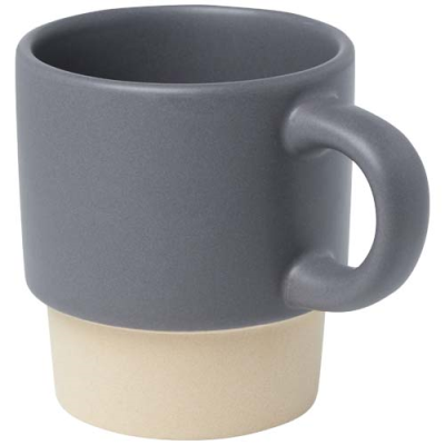 Picture of OLYMPIA 130 ML STACKABLE EXPRESSO CUP with Clay Bottom in Grey.