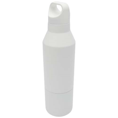 Picture of Odessy 600 ml RCS certified recycled stainless steel insulated bottle with 300 ml cup