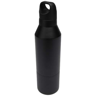 Picture of Odessy 600 ml RCS certified recycled stainless steel insulated bottle with 300 ml cup