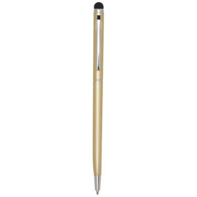 ORE ALUMINIUM METAL BALL PEN with Stylus in Champagne.