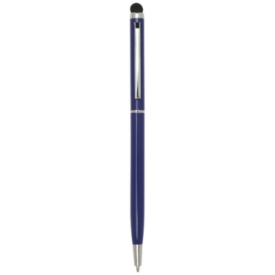 Picture of ORE ALUMINIUM METAL BALL PEN with Stylus in Ocean Blue.