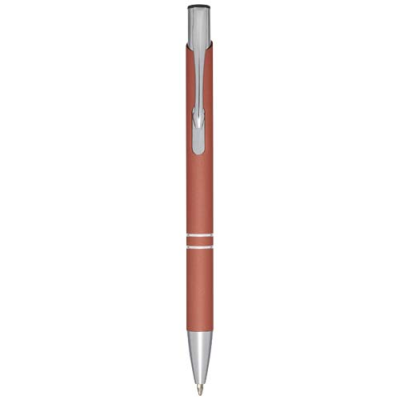 Picture of MONETA SOFT TOUCH BALL PEN (BLACK INK) in Brick.