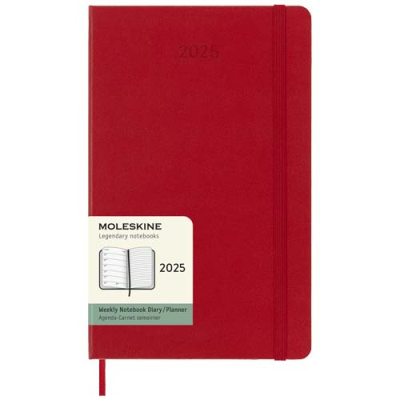 Picture of MOLESKINE HARD COVER 12 MONTH WEEKLY L PLANNER in Scarlet Red