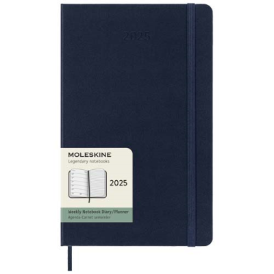 Picture of MOLESKINE HARD COVER 12 MONTH WEEKLY L PLANNER in Sapphire Blue.