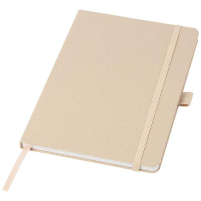 Picture of HONUA A5 RECYCLED PAPER NOTE BOOK with Recycled Pet Cover in Oatmeal