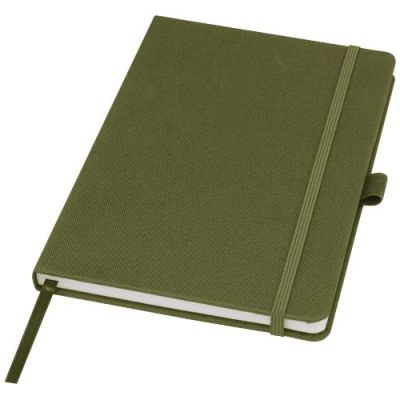 Picture of HONUA A5 RECYCLED PAPER NOTE BOOK with Recycled Pet Cover in Forest Green.