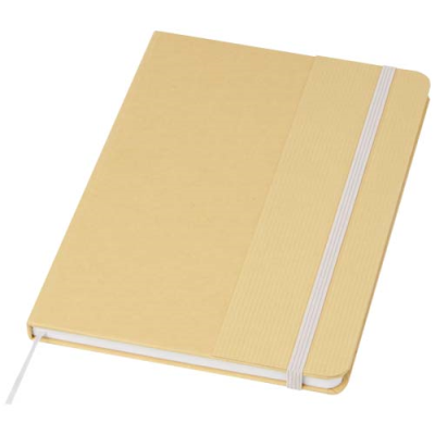 Picture of NELIDA A5 RECYCLED CARDBOARD CARD HARD COVER NOTE BOOK in Lilac.