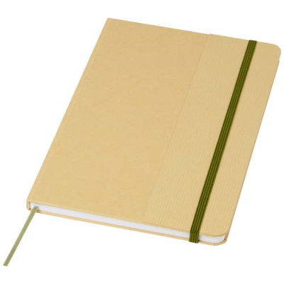 Picture of NELIDA A5 RECYCLED CARDBOARD CARD HARD COVER NOTE BOOK in Forest Green