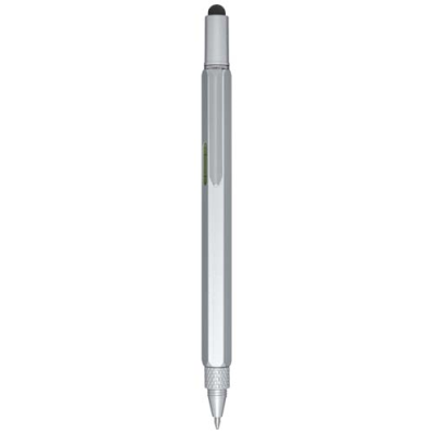 Picture of DORA RECYCLED ALUMINIUM METAL MULTIFUNCTION PEN in Silver.