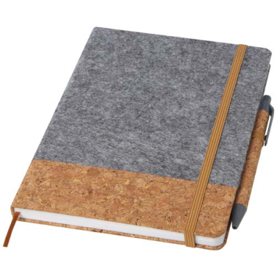 Picture of VERONICA A5 HARD COVER NOTE BOOK in Grey & Natural