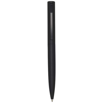 Picture of JUANA RECYCLED ALUMINIUM METAL BALL PEN in Solid Black.