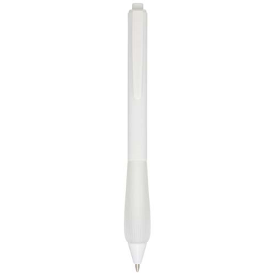 Picture of LORENA RABS BALL PEN (BLACK INK) in Clear Transparent White.